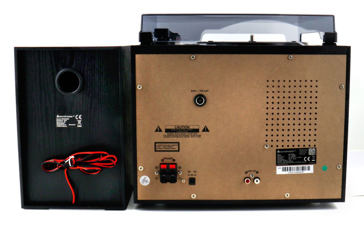 Soundmaster HiFi Stereoanlegg 7-i-1 Retro Stereo med alt man trenger - Platespiller, DAB+, CD og Kassett - MCD5600SW