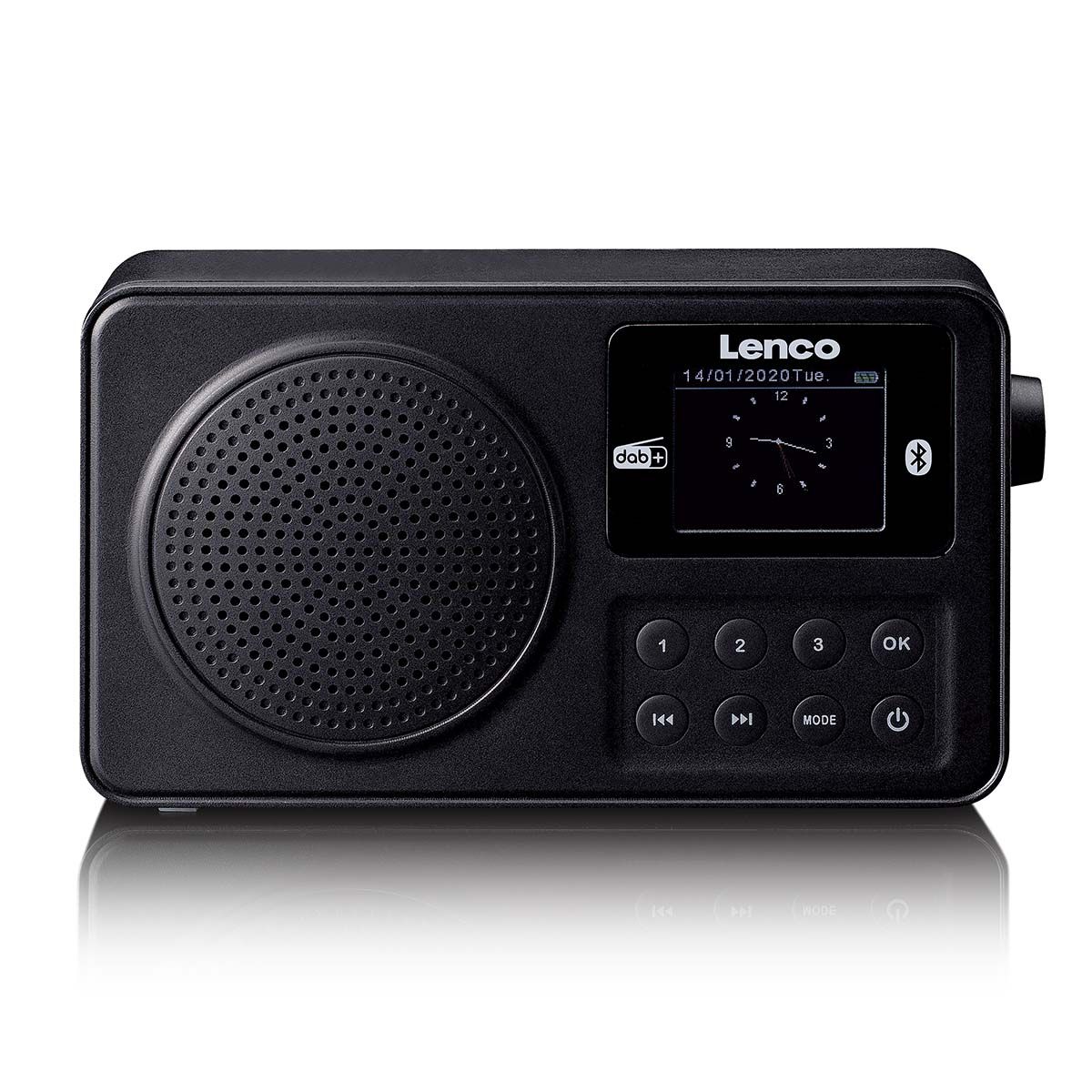 Bærbar DAB+/FM-radio med Bluetooth og Oppladbart Batteri - Lenco Nødradio