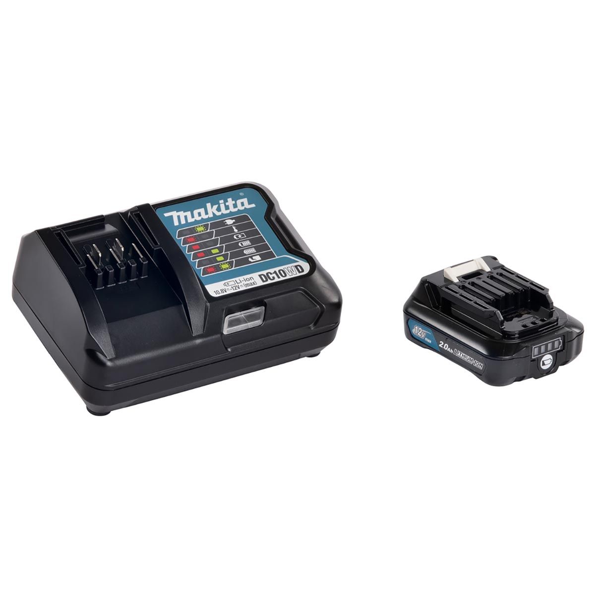 Makita Batterisett 12V CXT ® 2,0 Ah Li-ion Lader 191B50-9