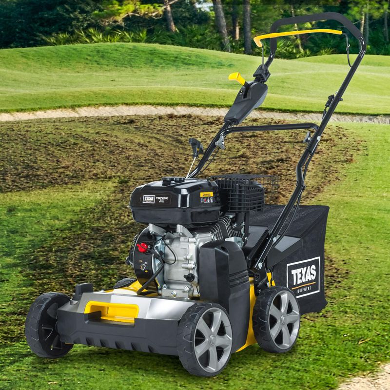 Bensindrevet Mosefjerner & Plenlufter 2-i-1 (40cm) – Texas Pro Cut 400TG m. Oppsamler