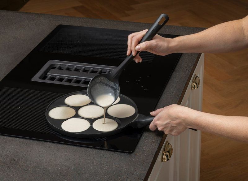 Pannekakepanne Non-Stick for alle platetopper 26 cm for 7 små pannekaker - Lappepanne