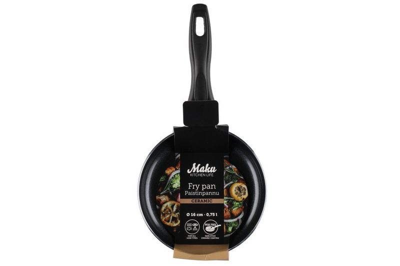 Liten Stekepanne med Keramisk Belegg 16 cm – Mini Stekepanne fra Maku Kitchen Life