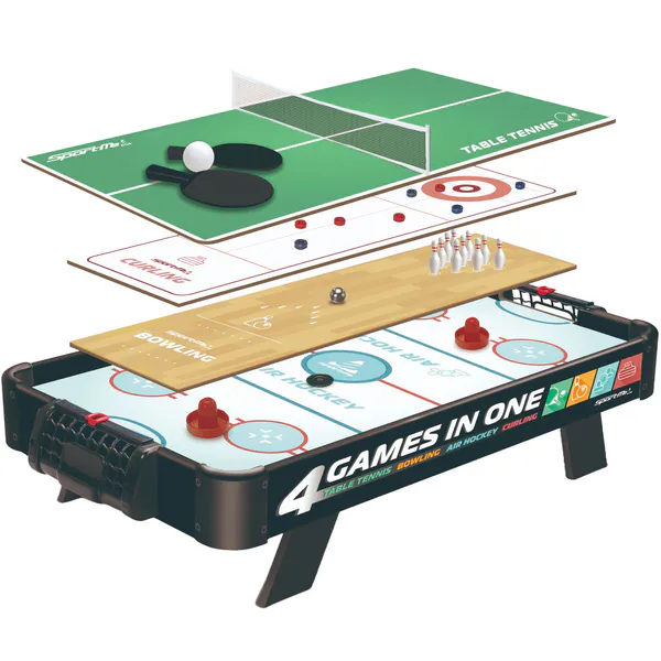 Hovedbilde Bordspill - 4 Spill i ett - Bordtennis, Curling, ...