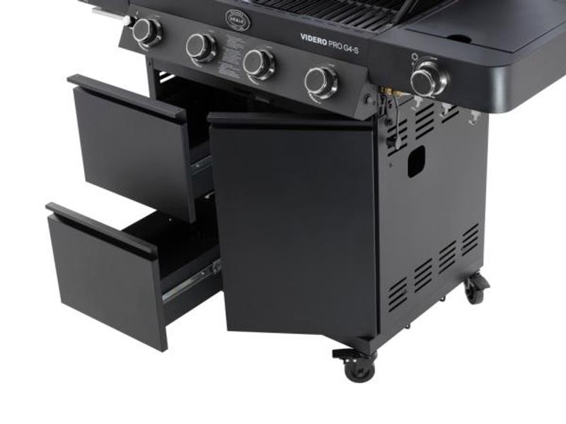 Rösle Videro Pro G4-S Gassgrill 139 x 58 x 118 cm - 20500 watt - Svart