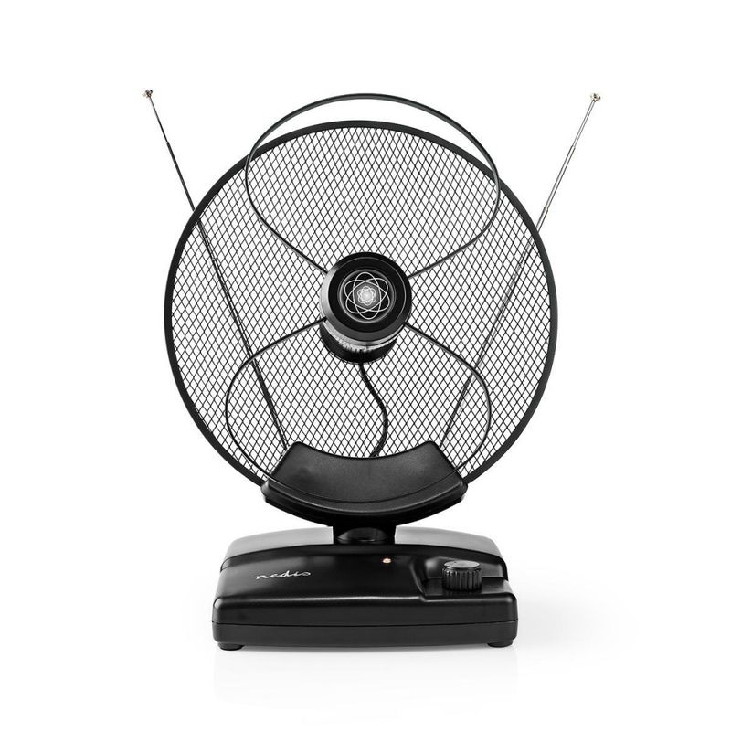Aktiv Innendørs Antenne for Riks-TV - UHF-VHF -  LTE700 - 0-25km rekkevidde - Nedis
