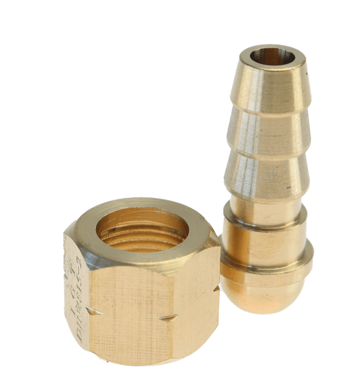 Adapter Gass Messing Til 3/8''-10mm Slange - Passer til Høytrykksregulator