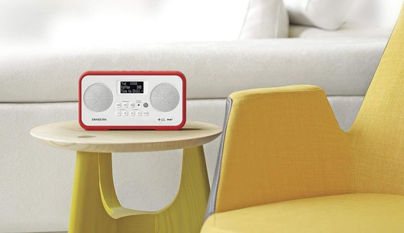 DAB+ Radio Sangean DPR77 Hvit/Rød
