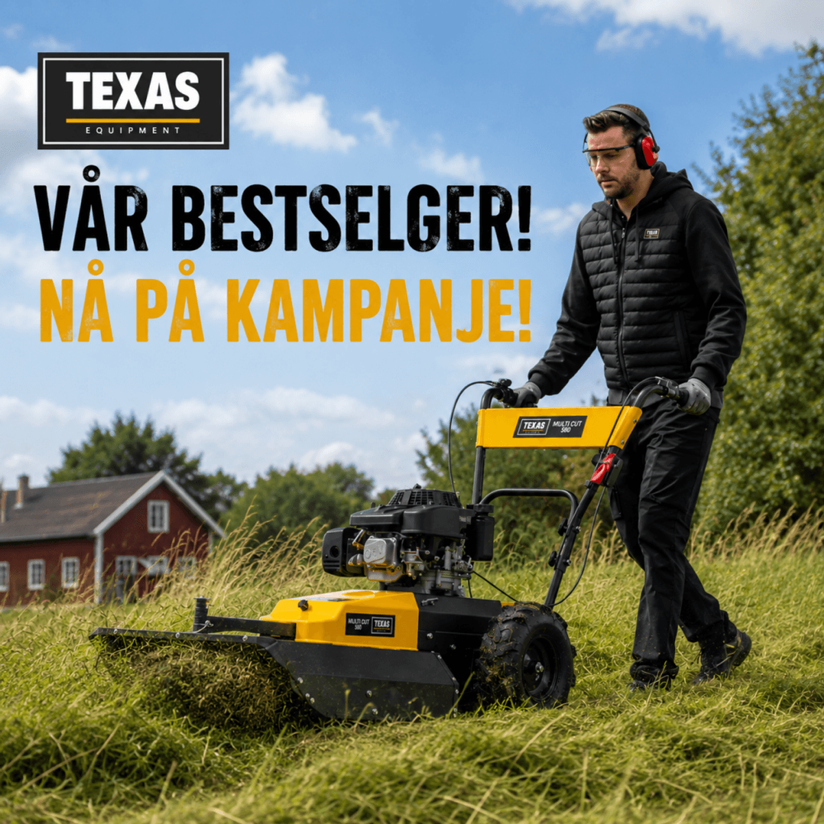 Texas beitepusser selvkjørende multi Cut 580TG, 226 cc Loncin klippe bredde 58 cm 90061165