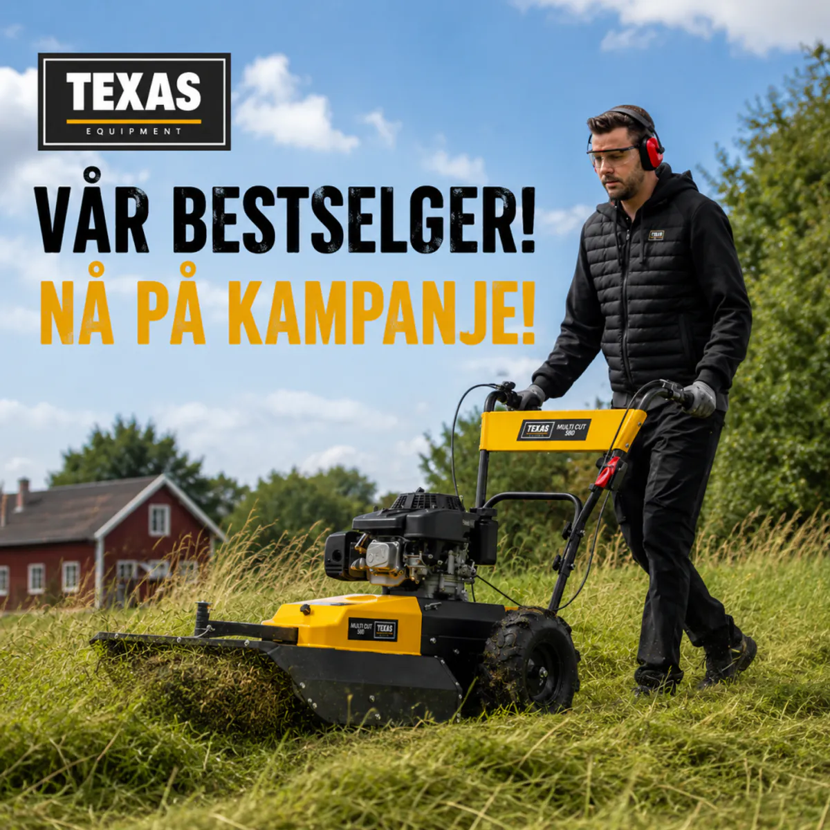 Texas beitepusser selvkjørende multi Cut 580TG, 226 cc Loncin klippe bredde 58 cm 90061165