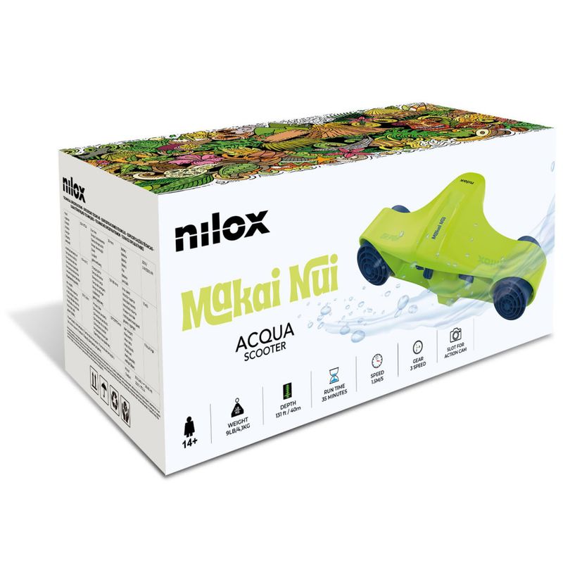 Nilox Makai Nui Undervannsscooter – Fly gjennom vannet med 5,4 km/t og 40m dybde