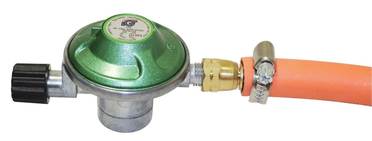 Gassregulator for Montering på Gassbokser - IGT Gassregulator med slange