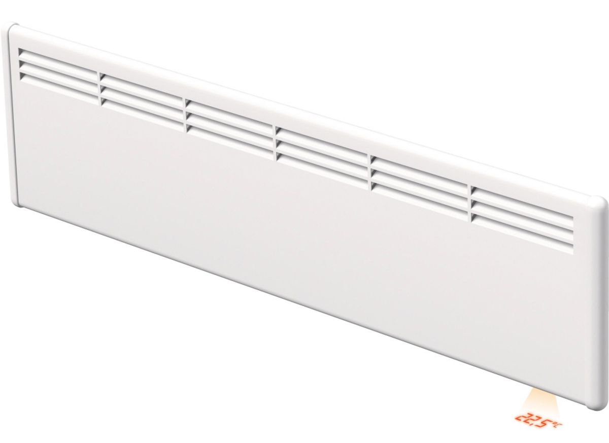 Beha Panelovn Listovn Smartovn med stålfront og Wifi - 1000W - Hvit LV 10 - Norskprodusert varmeovn