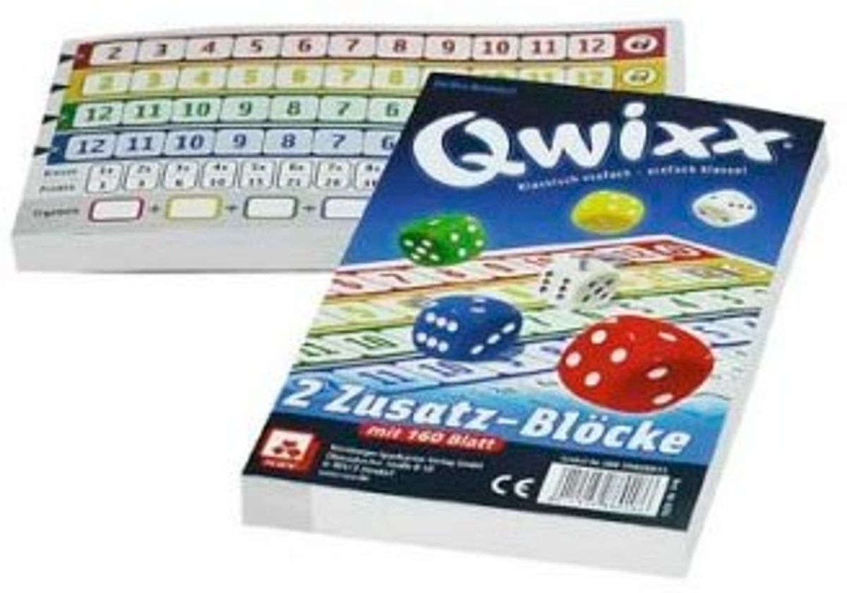 Ekstrablokk - Qwixx - Terningspill 2 x 80 ark