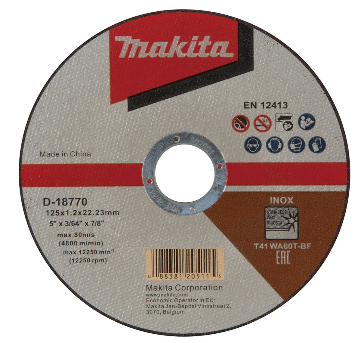 Makita Kappeskive 125 mm WA60T D-18770