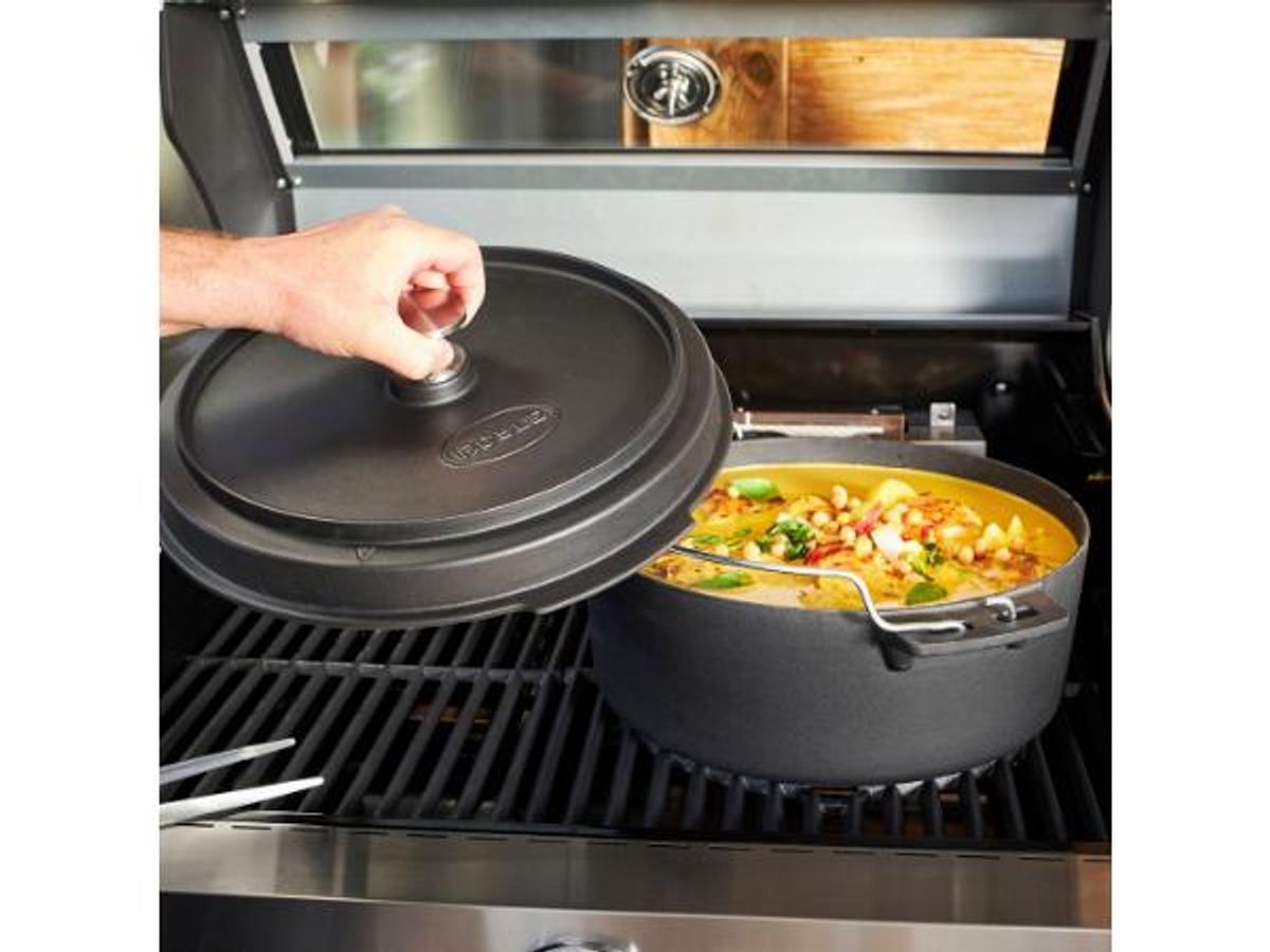 Støpejernsgryte for Gassgrill Eller Bål - 8,5 liter - Vario+ Grillsystem
