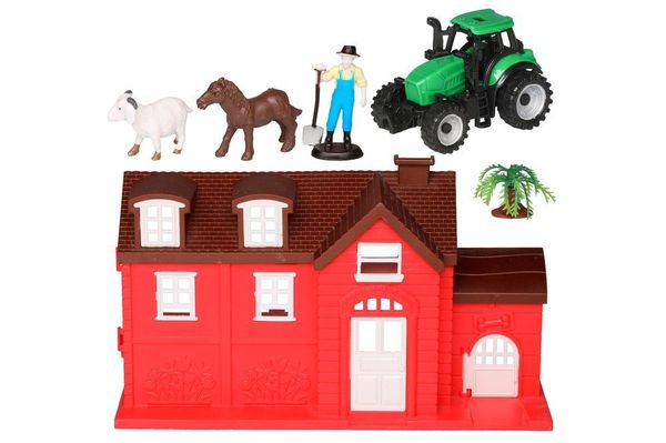 Hovedbilde Bondegård Sett med Masse Utstyr inkludert er rødt ...