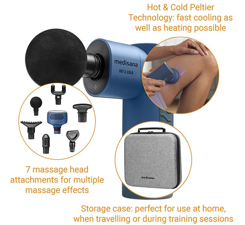 Massasjepistol Hot & Cold Medisana MG 600 - Eksklusiv Oppladbar Massasjepistol