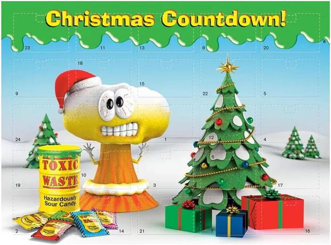 Hovedbilde Adventskalender Toxic Waste 75 gram - En syrlig ...