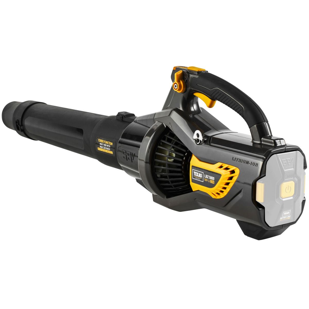 Texas løvblåser batteri 58V LBZ5800 u/bat og lader 90070043