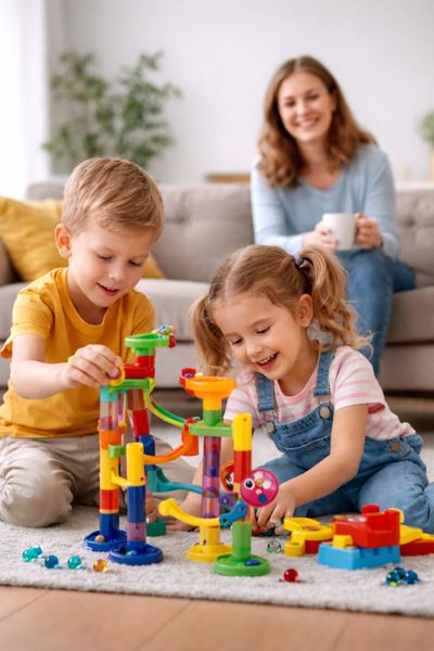 Hovedbilde Klinkekulebane - The Game Factory Marble Race ...