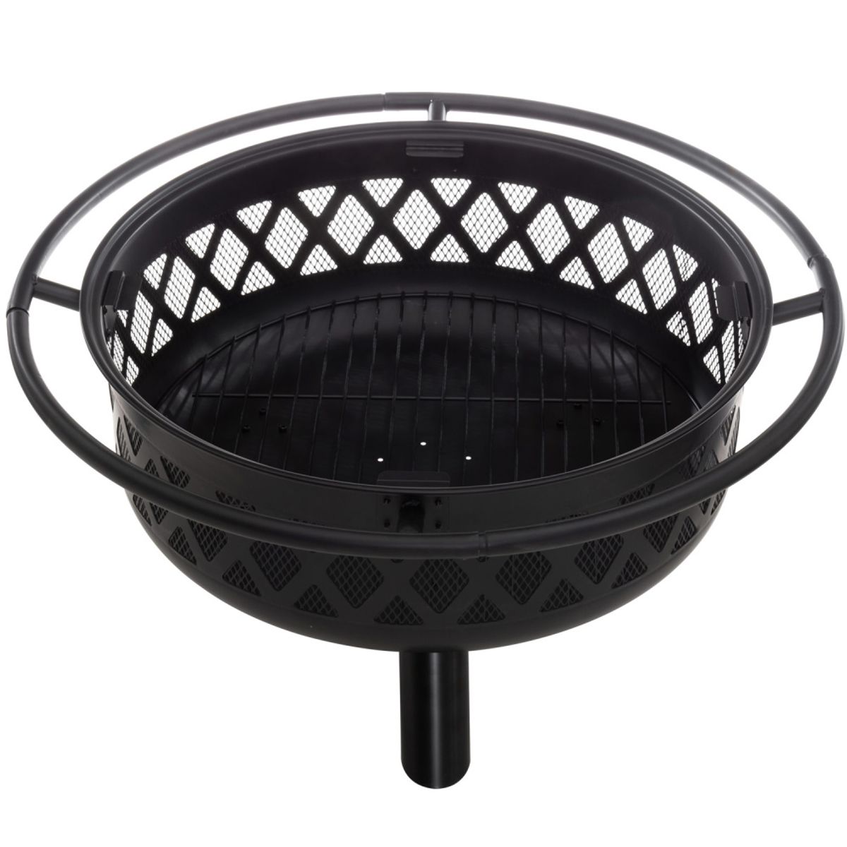 Bålpanne - Livingstone Outdoor Firepit 74cm inkludert Grillrist