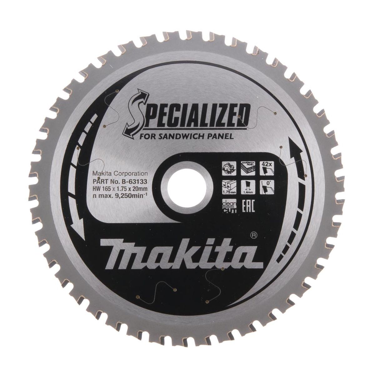 Makita Sirkelsagblad Specialized 165 mm Sandwichelement B-63133