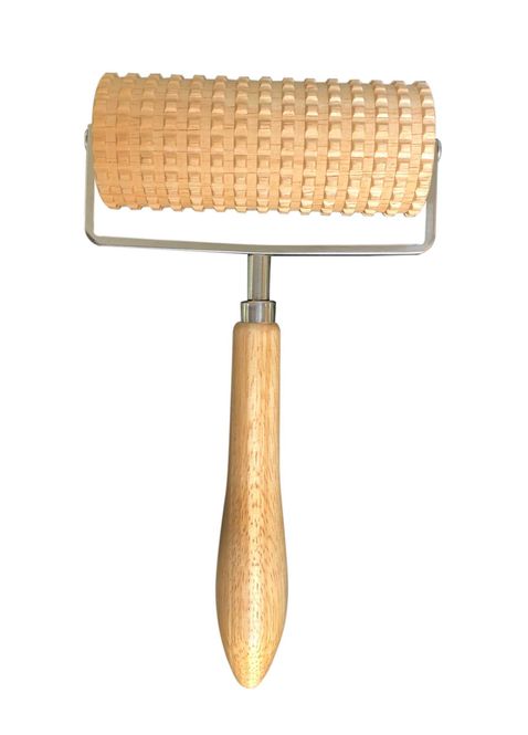 Hovedbilde Bakerulle i Tre med Ruter 13cm x 5,5 - ...