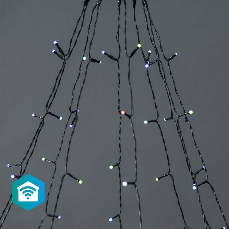 Julelys Til Flaggstang SmartLife  - Mange Farger og moduser- Wi-FI - 180 LED - Timer
