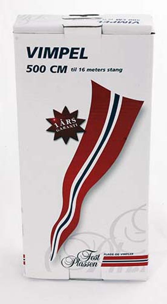 Flagg Vimpel 500cm til 15-16 meter stang