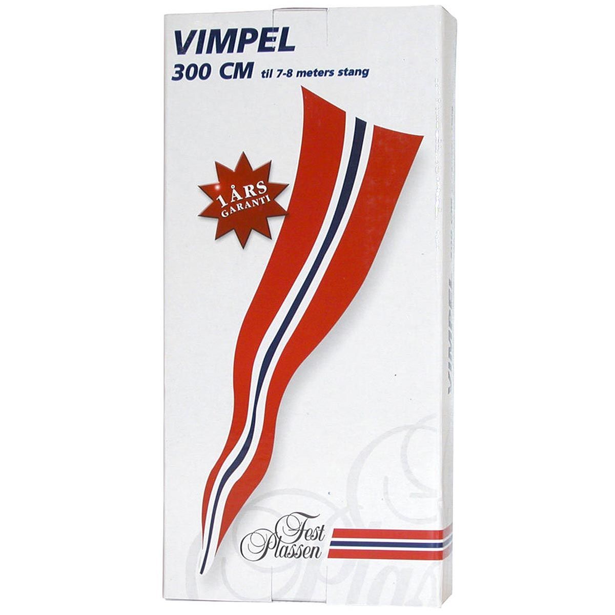Flagg Vimpel 300cm - 7-8 Meter Stang