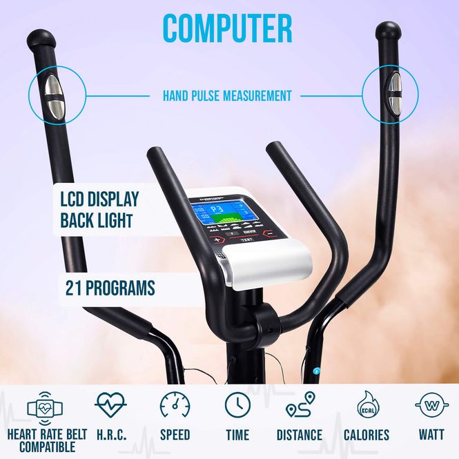 Hovedbilde Robust ellipsemaskin ergometer med Bluetooth ...