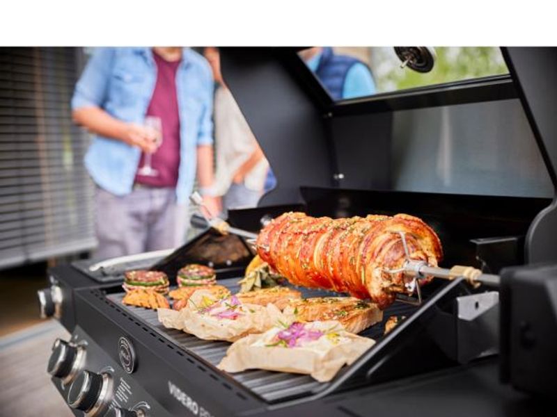 Rösle Videro Pro G4-S Gassgrill 139 x 58 x 118 cm - 20500 watt - Svart